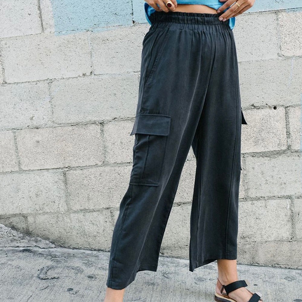 Back Beat Co Tencel Cargo Pants - Small